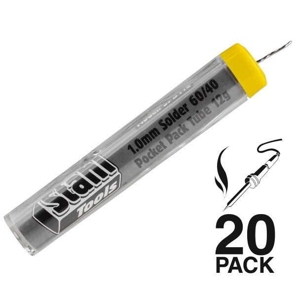 Main product image for 20-Pack Stahl Tools SPB112-20 1.0mm Solder 60/40 Poc 374-616